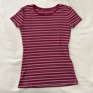 Tommy Hilfiger Red, White and Gold Shirt for Women
